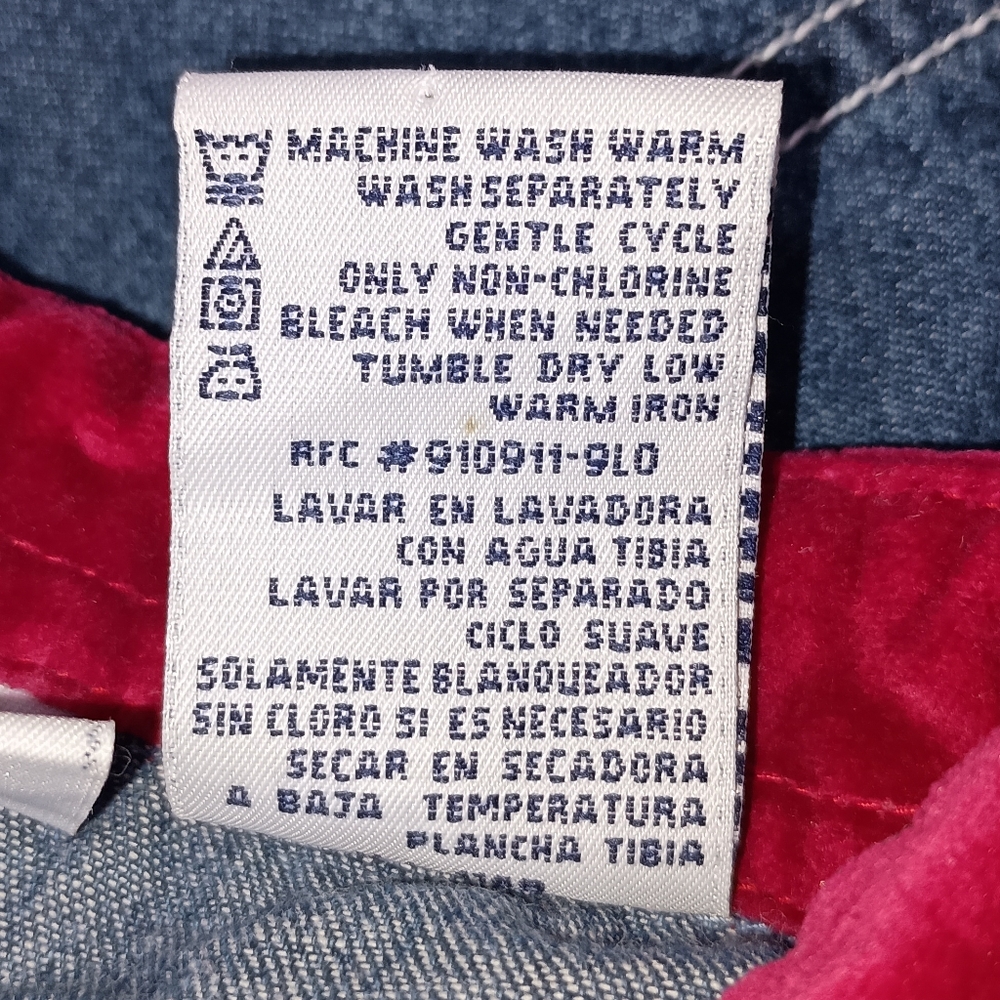 Womens Bobbie Brooks Christmas Tree Snowman Snowflake Embroidered Denim Shirt - Picture 9 of 9